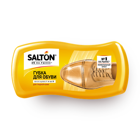 Губка для обуви Salton бесцветная для гладкой кожи