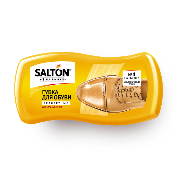 Губка для обуви Salton бесцветная для гладкой кожи