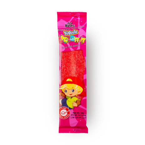 Yogueta Sour stripes strawberry flavor candies