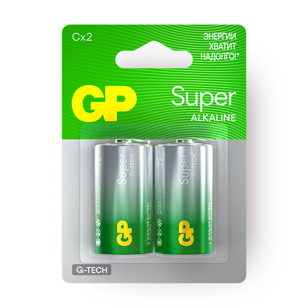 Батарейки GP Super C алкалиновые