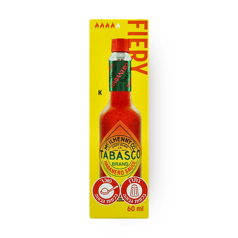 Tabasco sauce and spicy habanero pepper