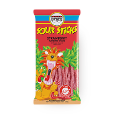 Sour Sticks strawberry flavored sour candies