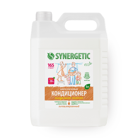 Кондиционер для белья Synergetic миндальное молочко
