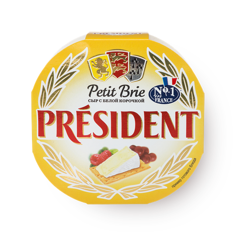 Сыр с белой плесенью Petit Brie President 60%