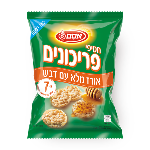 חטיפי פריכונים אסם אורז ודבש