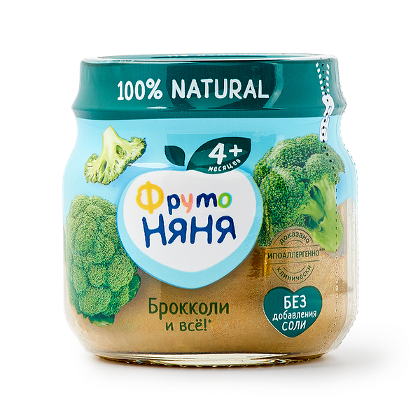 Пюре «ФрутоНяня» брокколи с 4 месяцев