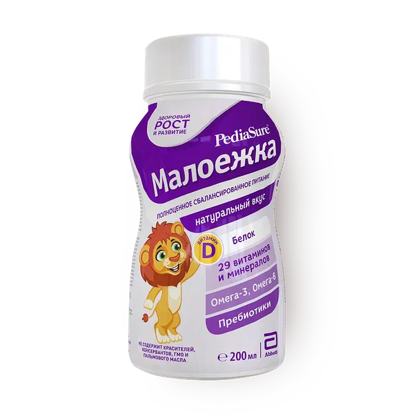 Питание Малоежка PediaSure натуральный вкус с 12 месяцев