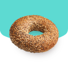 Wholemeal bagel 3 pcs