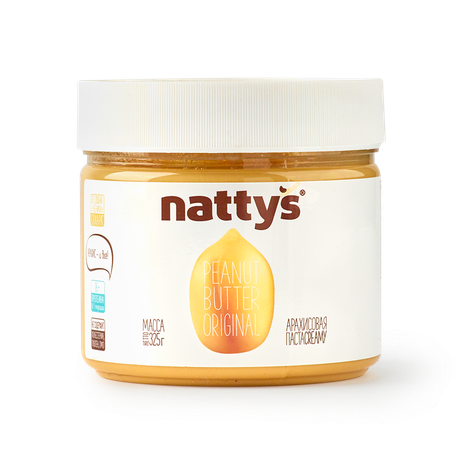 Паста арахисовая Nattys Original без добавления сахара