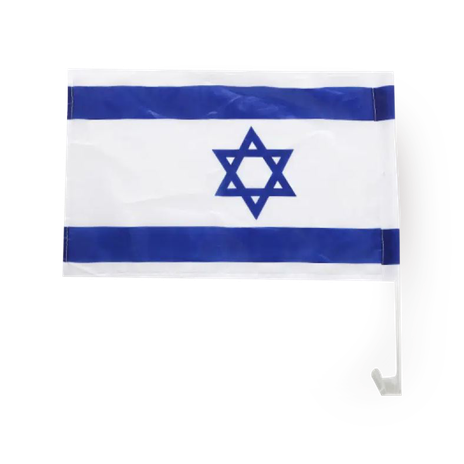 Car israel flag