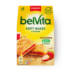 Печенье Утреннее Soft bakes Belvita клубника, 250 г — купить с ...