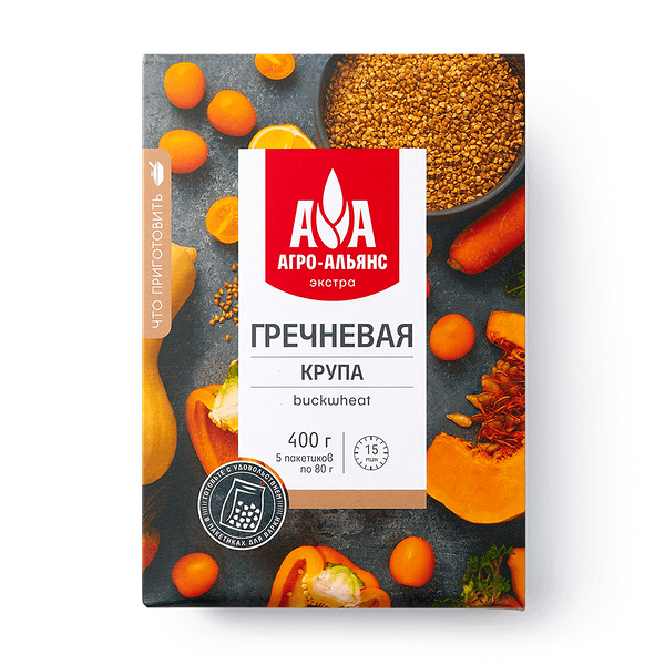Крупа гречневая «Агро-Альянс» в варочных пакетах