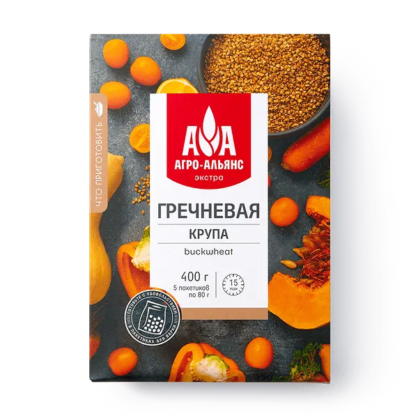 Крупа гречневая «Агро-Альянс» в варочных пакетах