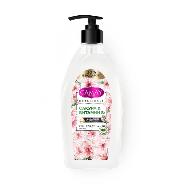 Гель для душа Camay Botanicals Сакура & Витамин B3