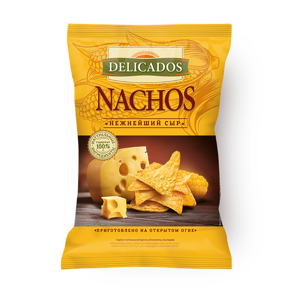 Чипсы кукуруз­ные Nachos Delicados сыр