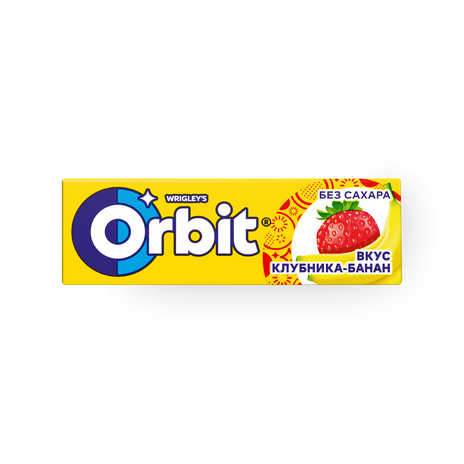 Жевательная резинка Orbit клубника-банан, 13,6 г — купить с доставкой ...