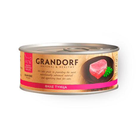 Влажный корм для кошек Grandorf филе тунца