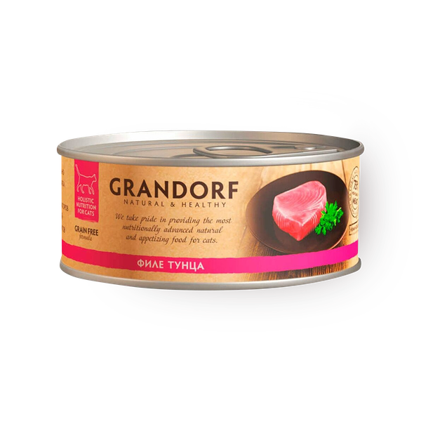 Влажный корм для кошек Grandorf филе тунца