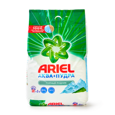 Стиральный порошок Ariel Аква пудра Горный родник автомат, 3 кг ...