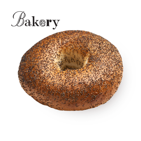 Bakery Poppy seed bagel