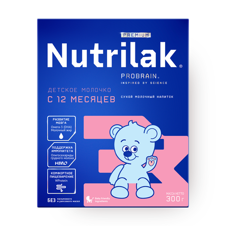 Смесь молочная сухая Nutrilak Premium 3 12