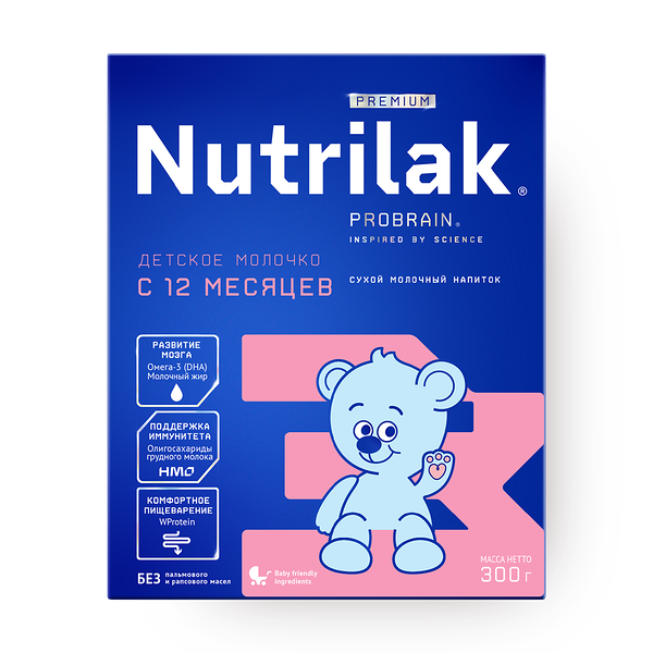 Смесь молочная сухая Nutrilak Premium 3 12