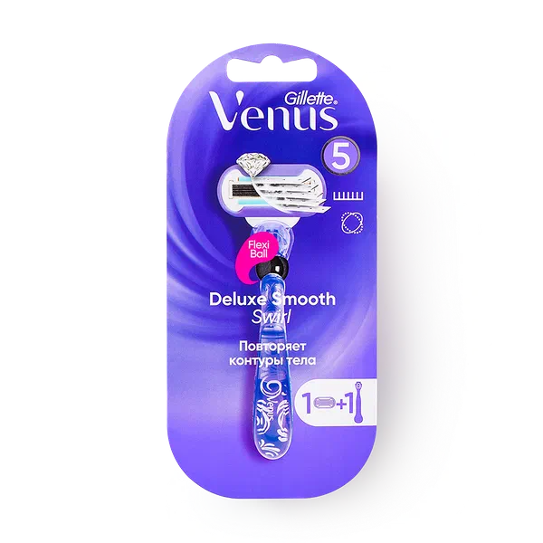 Станок бритвенный Gillette Venus Swirl с технологией Flexball + 1 сменная кассета