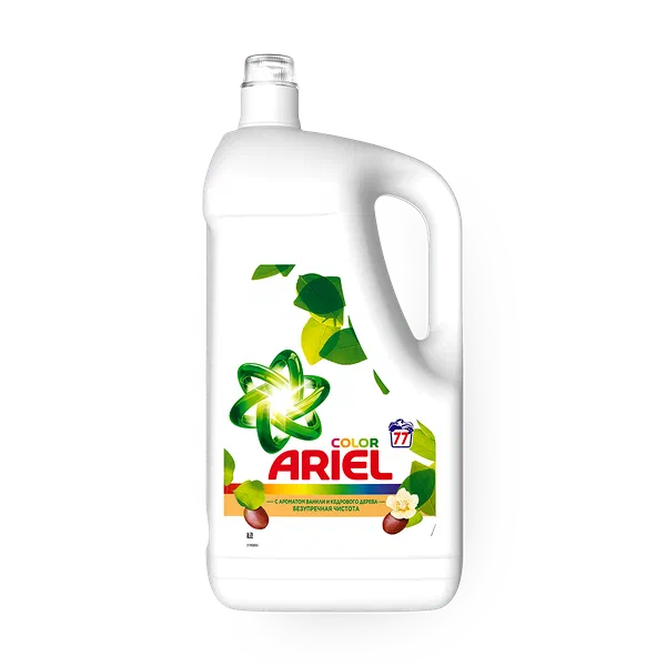 Гель для стирки Ariel Color с ароматом ванили и кедрового дерева