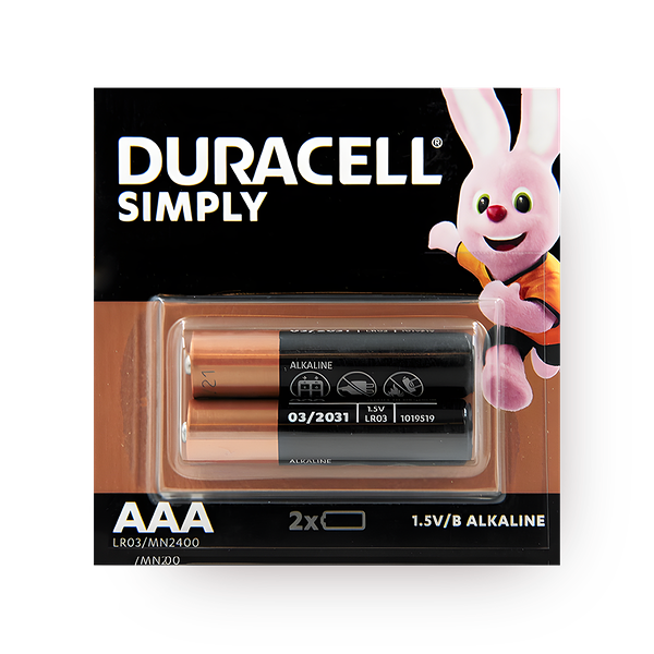 Батарейки алкалиновые Duracell Simply AAA LR03