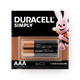 Батарейки алкалиновые Duracell Simply AAA LR03