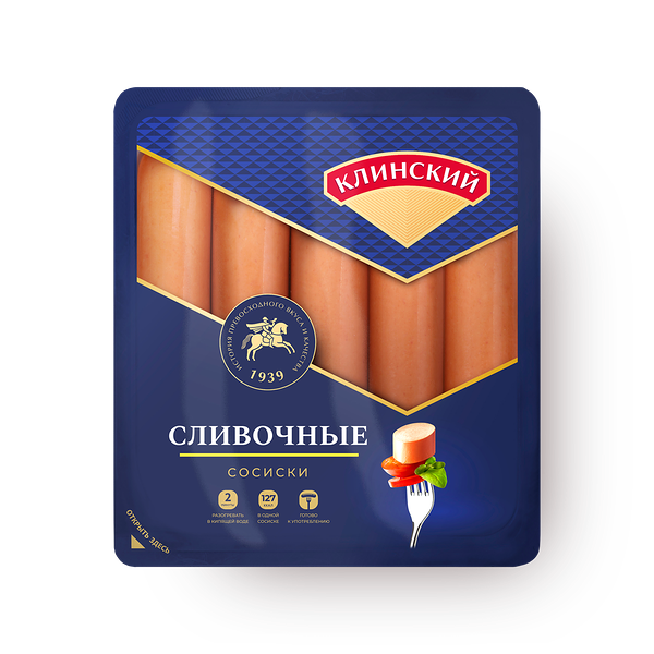 Сосис­ки Сливоч­ные Клинский