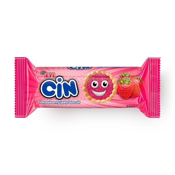 Печенье Cin с клубникой