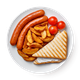 Завтрак с куриной колбаской и картофелем «Из Лавки»