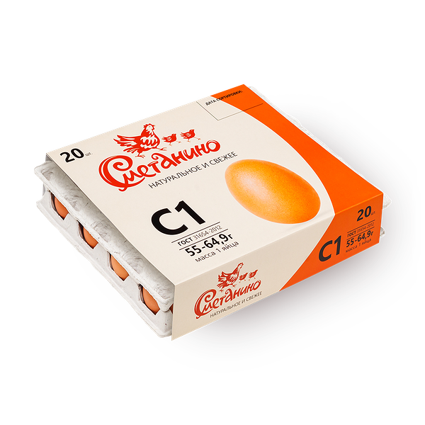 Яйцо куриное С1 «Сметанино»