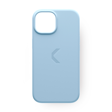 Чехол силиконовый для iPhone 15 Commo Shield Case с поддержкой беспроводной зарядки, Light Blue
