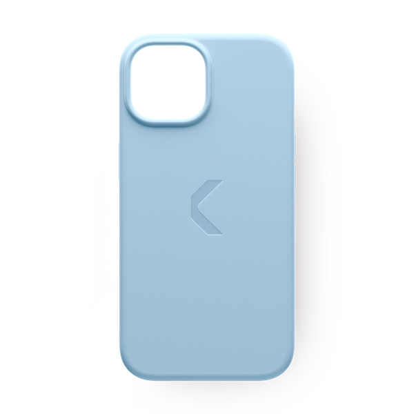 Чехол силиконовый для iPhone 15 Commo Shield Case с поддержкой беспроводной зарядки, Light Blue