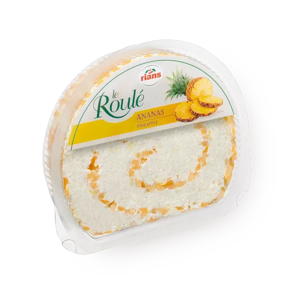 Сыр творожный Rians Руле Laiteries с кусочками ананаса