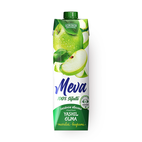 Напиток сокосодержащий яблочный осветленный Meva Juice