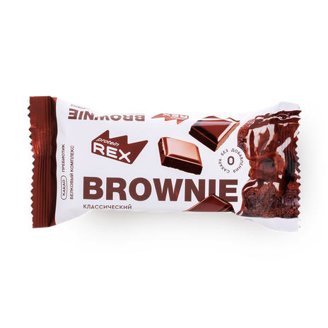 Пирожное протеиновое Rex брауни классическое