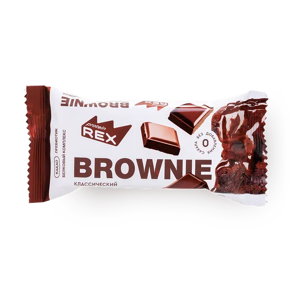 Пирожное протеиновое Rex брауни классическое