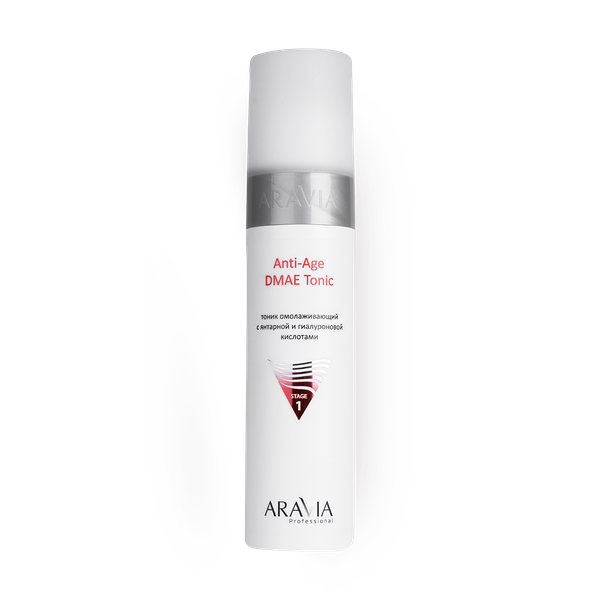 Тоник омолаживающий Aravia Professional Anti-Age Dmae с янтарной и гиалуроновой кислотами