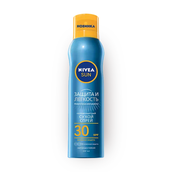 Спрей солнцезащитный сухой Nivea Sun SPF 30
