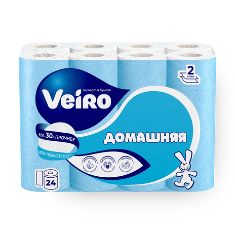 Туалетная бумага Veiro Домашняя 2 слоя