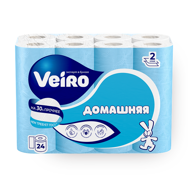 Туалетная бумага Veiro Домашняя 2 слоя