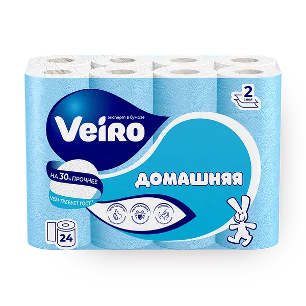 Туалетная бумага Veiro Домашняя 2 слоя