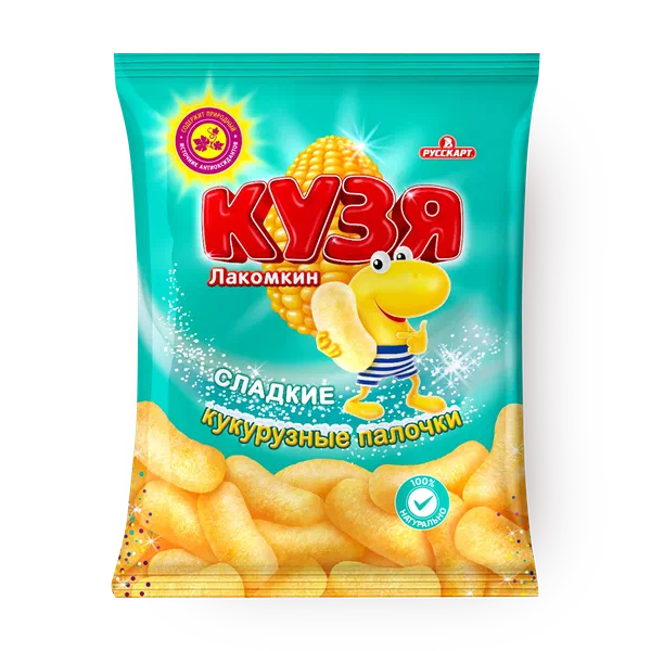 Кукурузные палочки сладкие «Кузя Лакомкин»