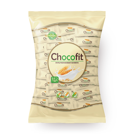 Конфеты мультизлаковые Chocofit с белой глазурью