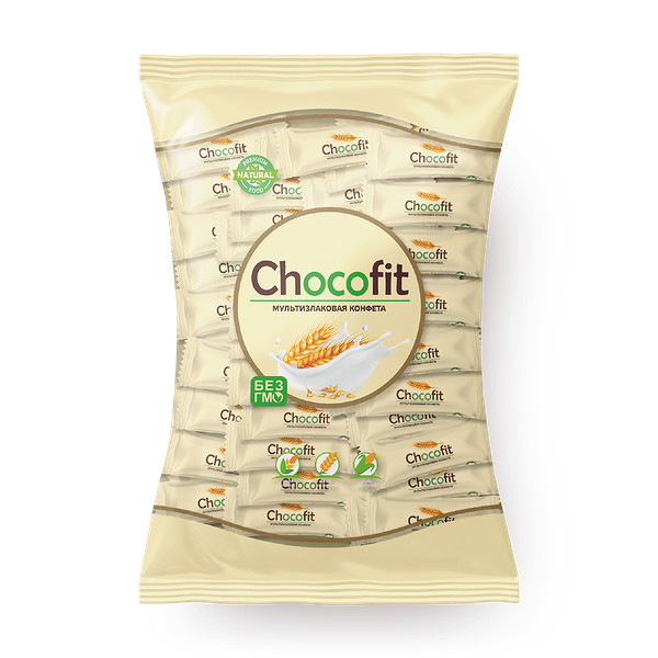 Конфеты мультизлаковые Chocofit с белой глазурью