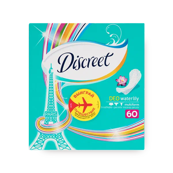 Прокладки ежедневные Discreet Deo Водяная лилия