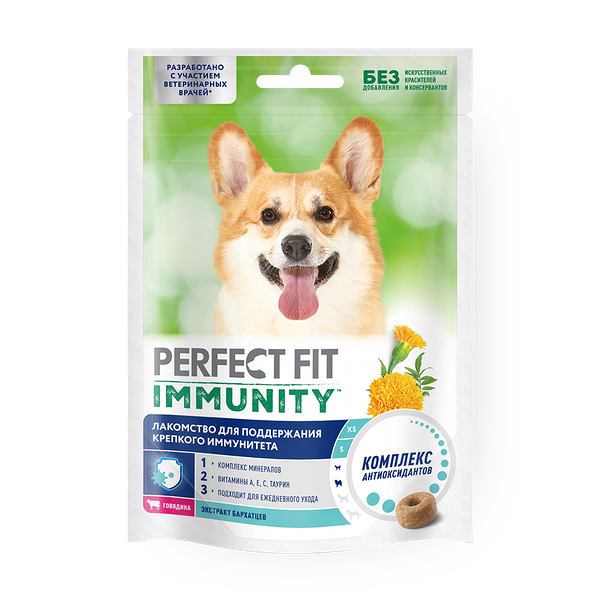 Лакомство для собак Perfect Fit для поддержания здоровья зубов и полости рта говядина